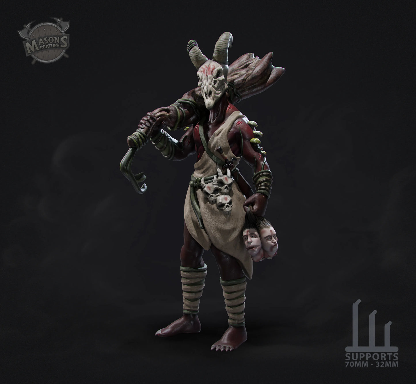Masons Miniatures - Abyss Dwellers - Goat Demon - DnD/TTRPG Figure/Miniature