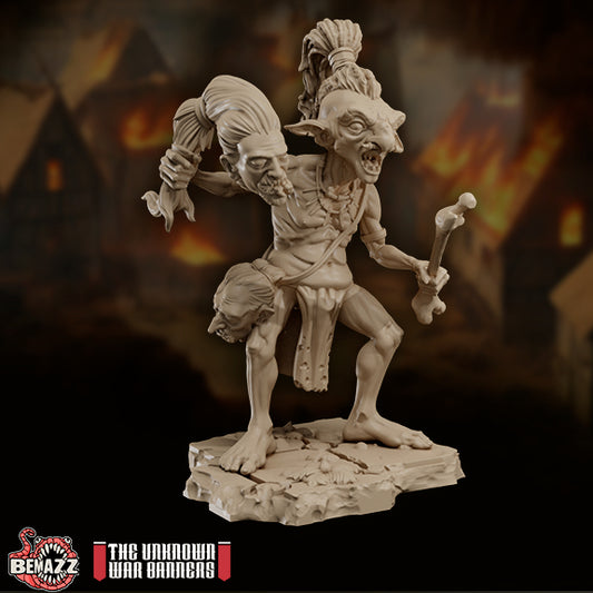Bemazz Miniatures - Unstoppable Horde - Throwing Shaman - DnD/TTRPG Figure/Miniature