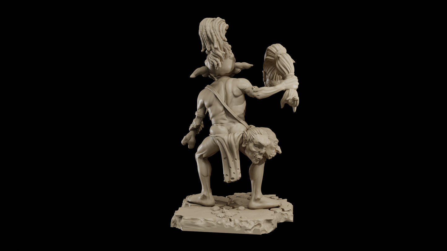 Bemazz Miniatures - Unstoppable Horde - Throwing Shaman - DnD/TTRPG Figure/Miniature