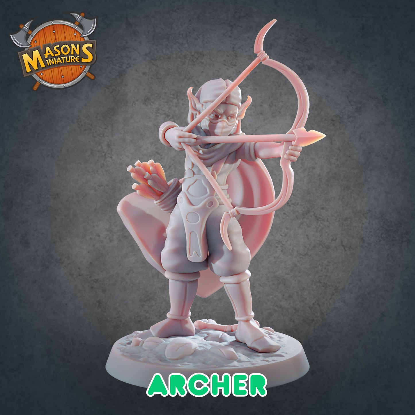 Masons Miniatures - Goblin Archer - DnD/TTRPG Figure/Miniature