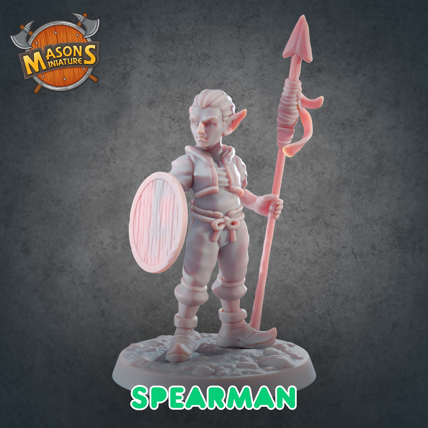 Masons Miniatures - Goblin Spearman - DnD/TTRPG Figure/Miniature