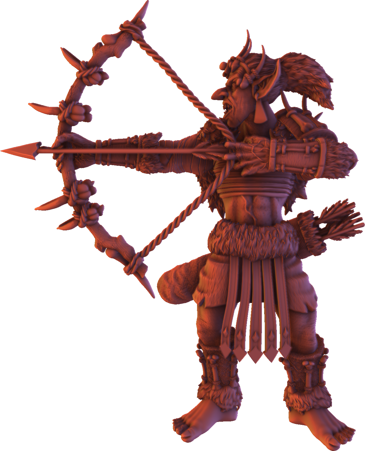 Monolith Arts - Greenskins - Goblin Archers - DnD/TTRPG Figure/Miniature