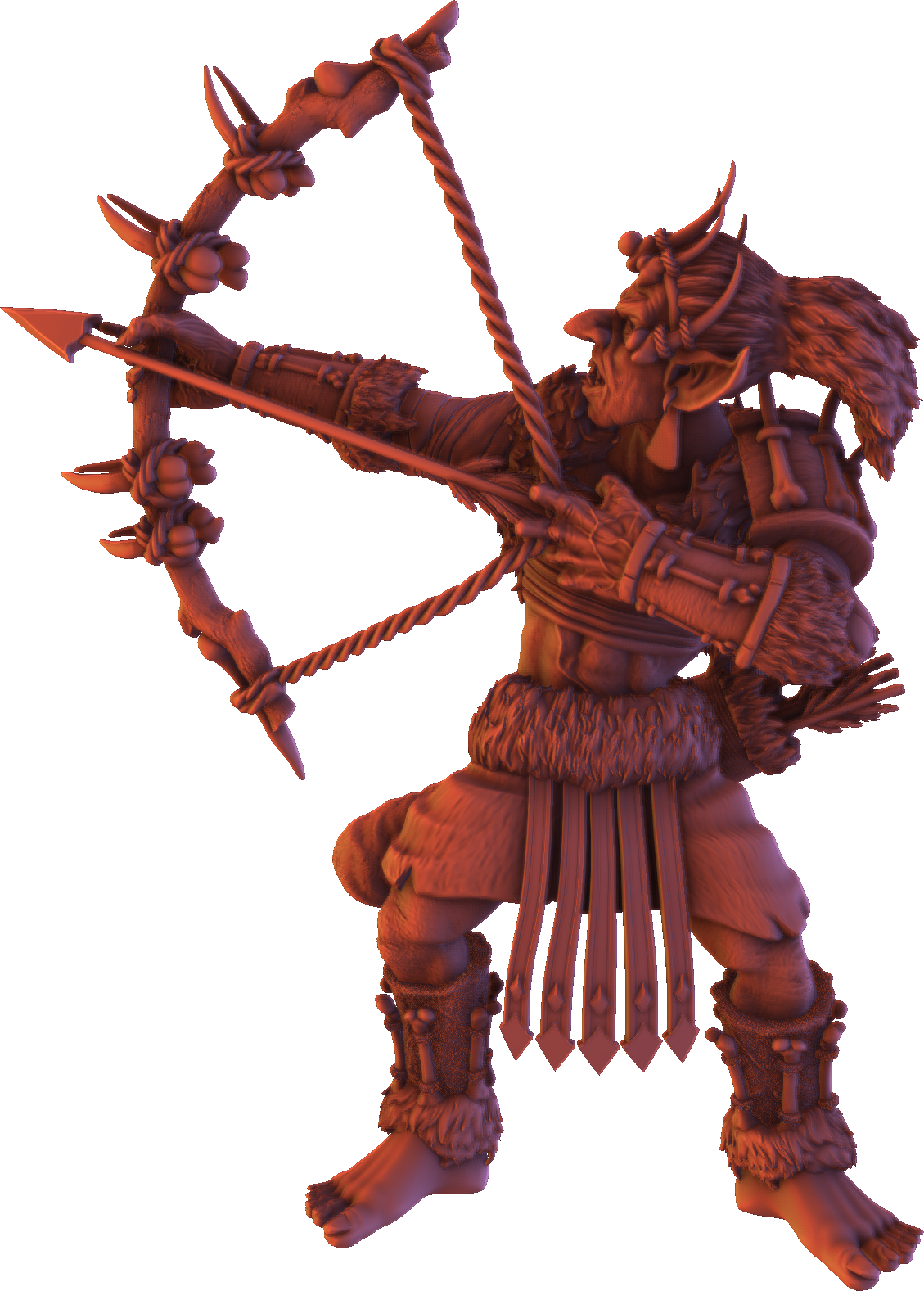 Monolith Arts - Greenskins - Goblin Archers - DnD/TTRPG Figure/Miniature