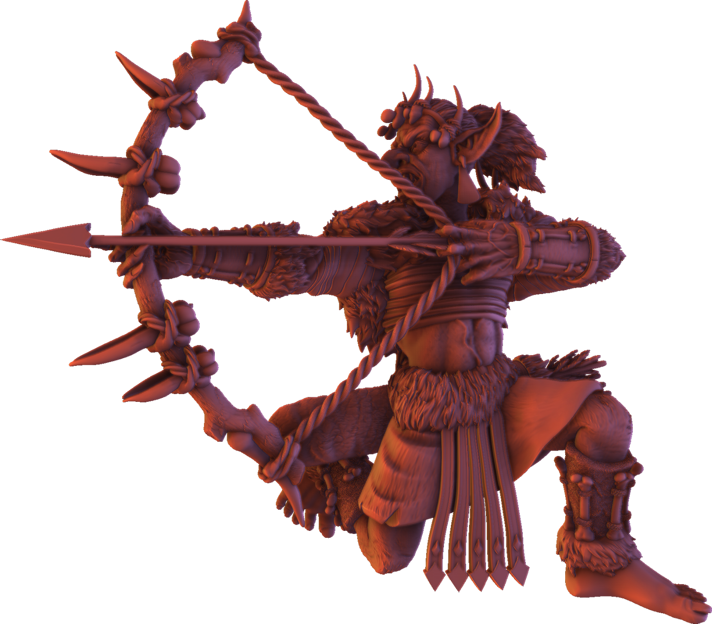 Monolith Arts - Greenskins - Goblin Archers - DnD/TTRPG Figure/Miniature