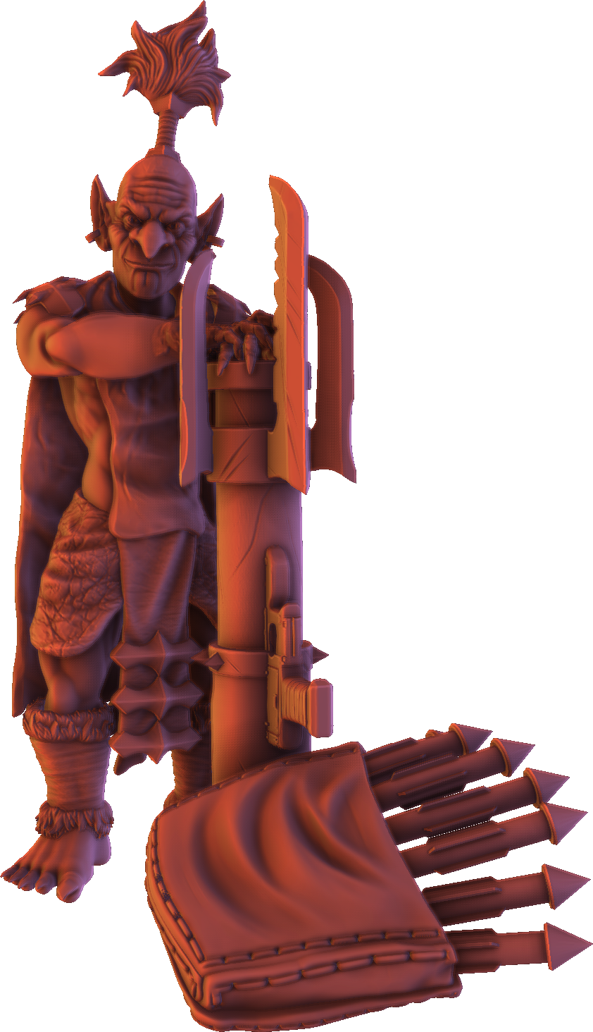 Monolith Arts - Greenskins - Goblin Rocketeers - DnD/TTRPG Figure/Miniature