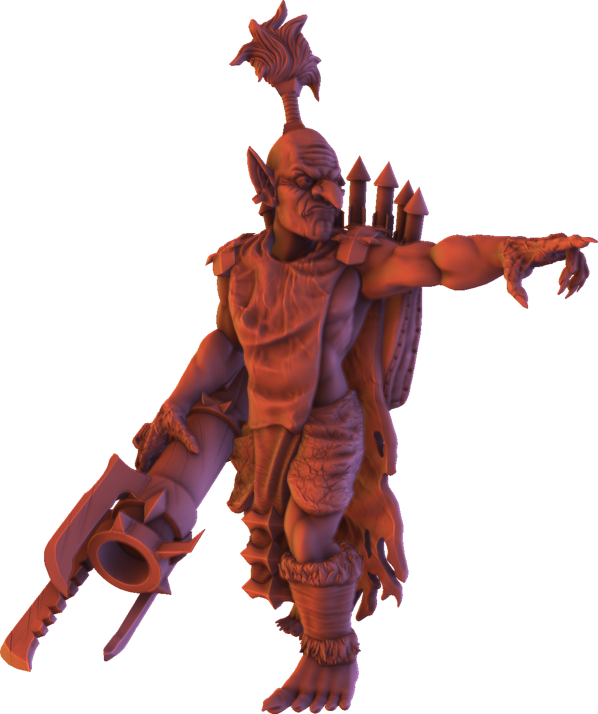 Monolith Arts - Greenskins - Goblin Rocketeers - DnD/TTRPG Figure/Miniature