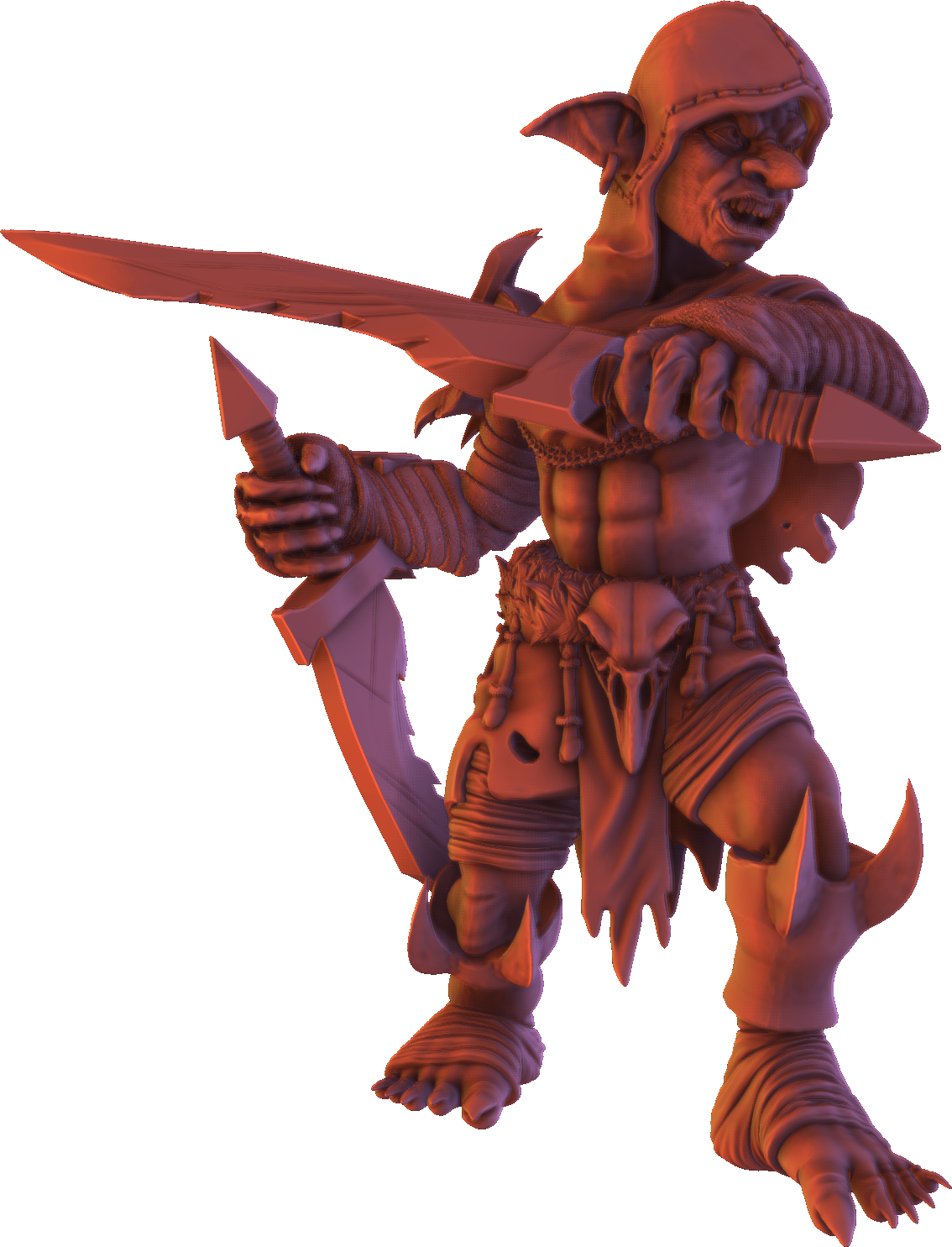 Monolith Arts - Greenskins - Goblin Rogues - DnD/TTRPG Figure/Miniature