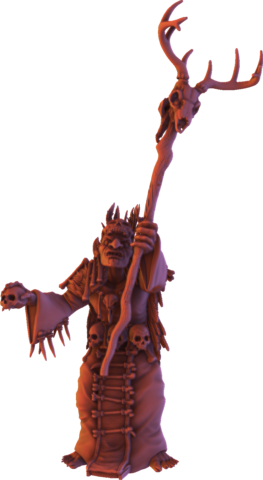 Monolith Arts - Greenskins - Goblin Warlocks - DnD/TTRPG Figure/Miniature