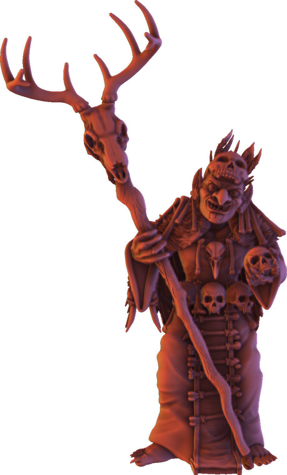 Monolith Arts - Greenskins - Goblin Warlocks - DnD/TTRPG Figure/Miniature
