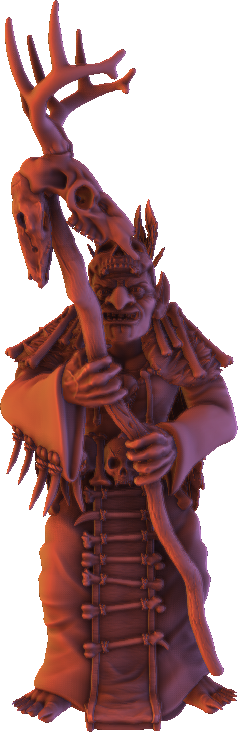 Monolith Arts - Greenskins - Goblin Warlocks - DnD/TTRPG Figure/Miniature