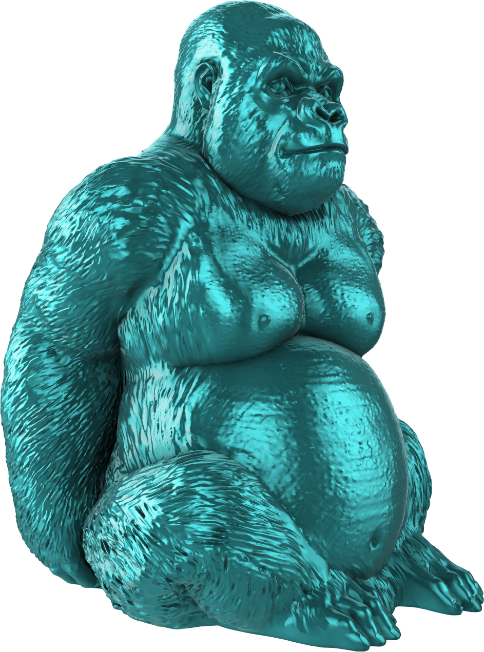 Digital Creative Works - Animal Phone Holder - Gorilla - Prop/Decoration