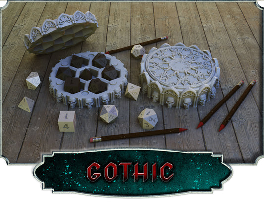 Crosslances - Dice Holder - Gothic - DnD/TTRPG/Roleplaying/Wargames
