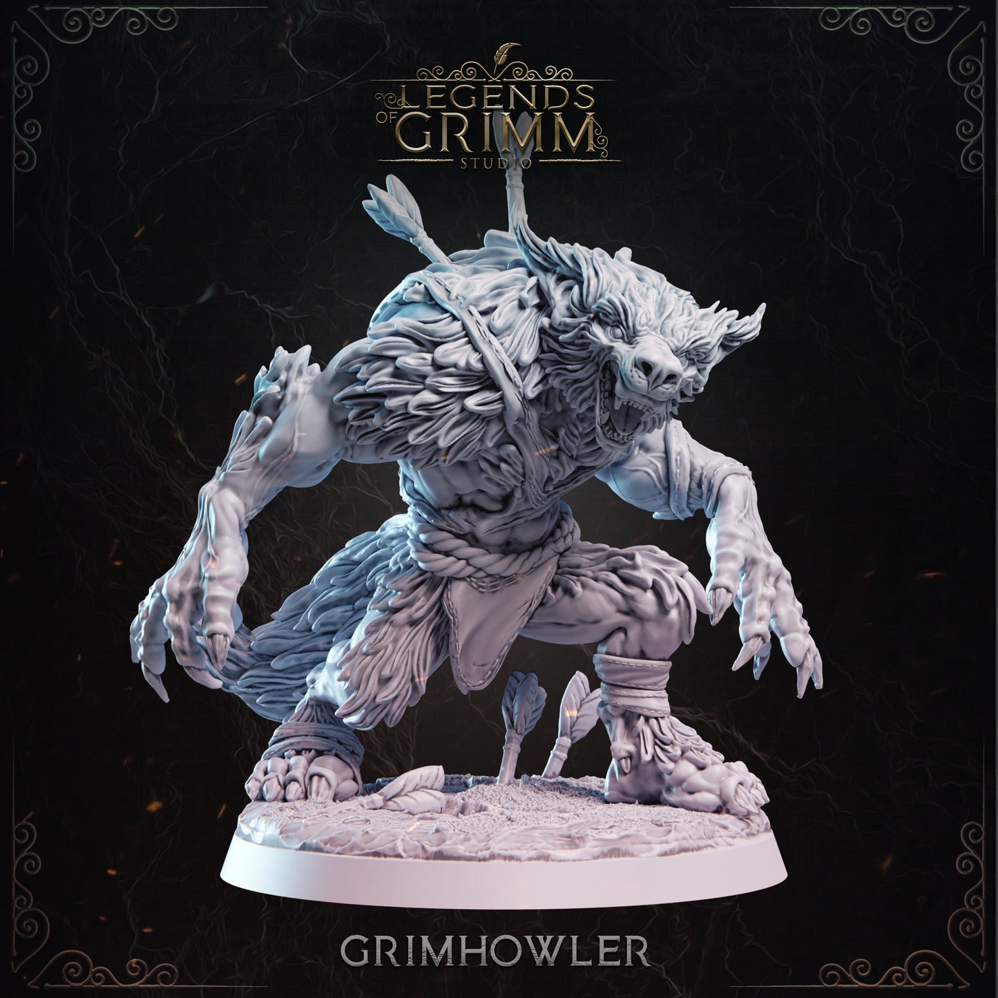 Grimm Legends - Werewolf 1 - DnD/TTRPG Figure/Miniature