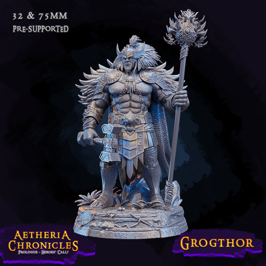 Mystic Makers - Aetheria Chronicles - Grogthor - 75mm Pin Up/Figure/Model/Diorama