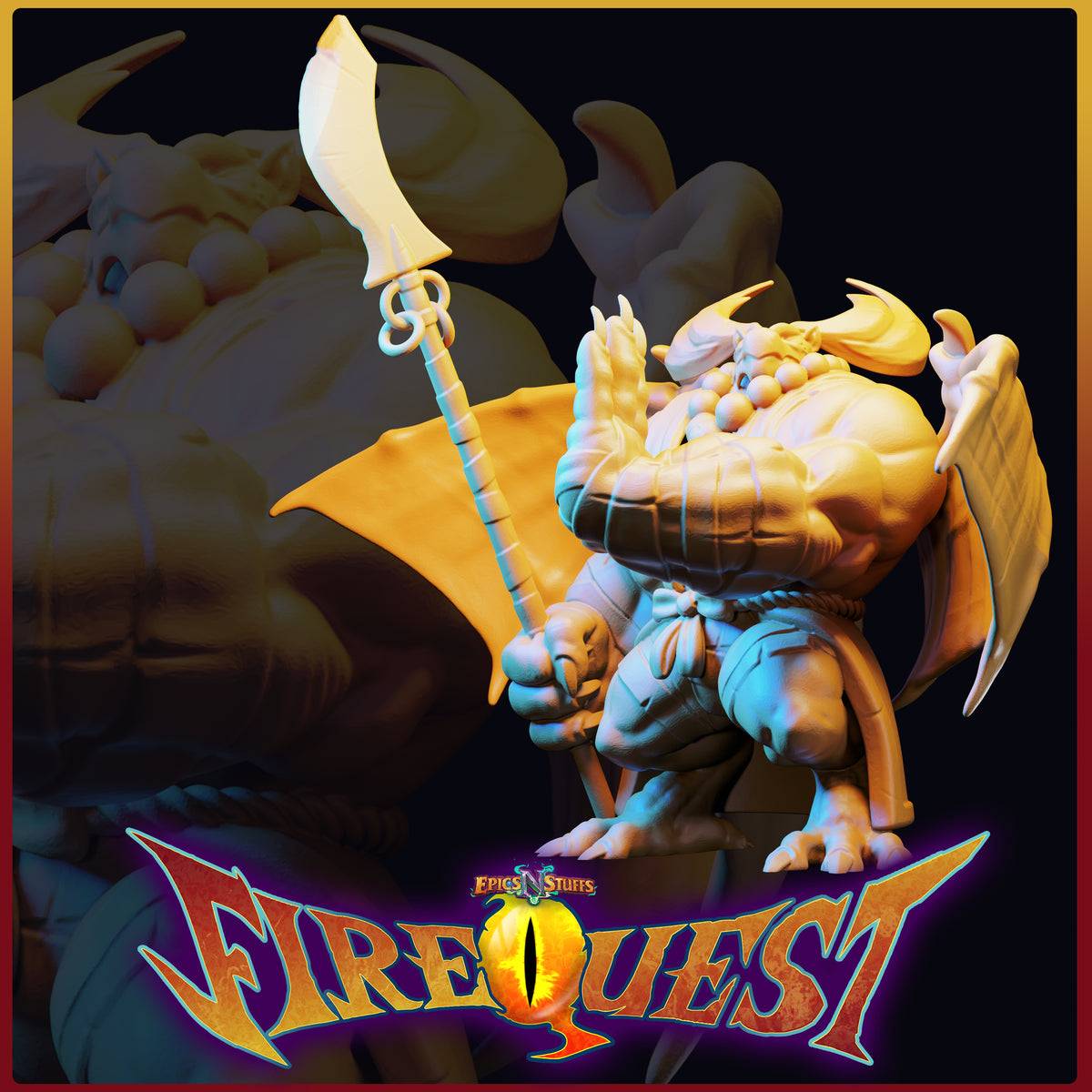 Lance Wilkinson - Fire Quest - Guardian - 75/170mm DnD/TTRPG Figure/Miniature