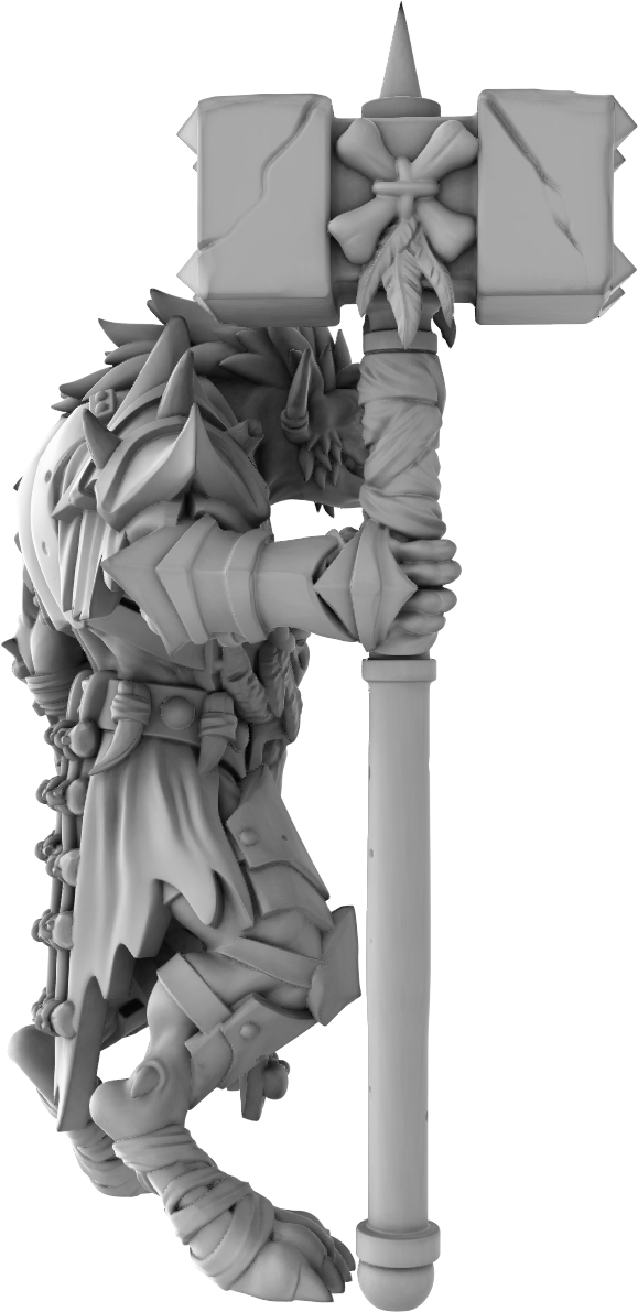 Brayan Nafarrate - Gnoll Hammer #1 - DnD/TTRPG Figure/Miniature