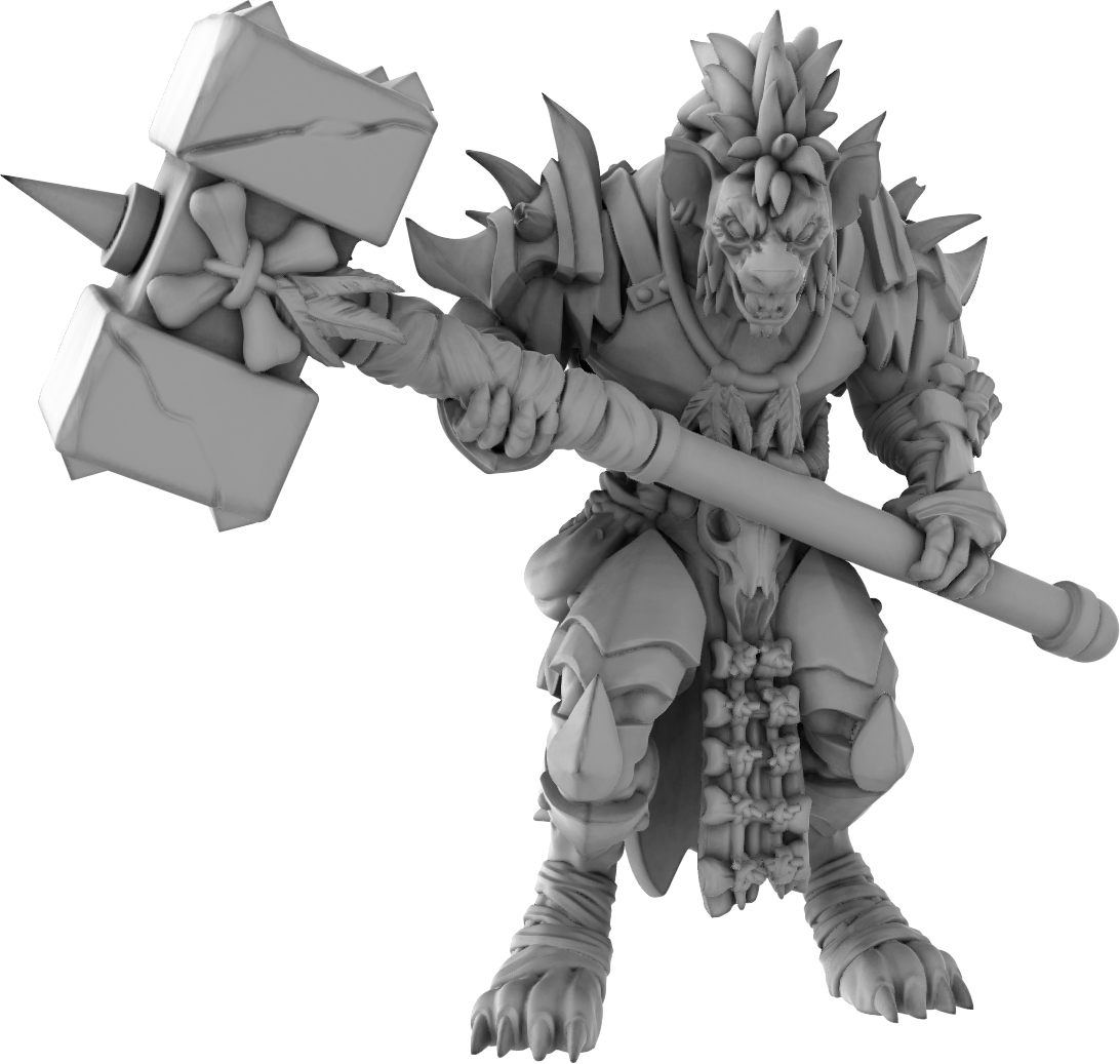 Brayan Nafarrate - Gnoll Hammer #2 - DnD/TTRPG Figure/Miniature