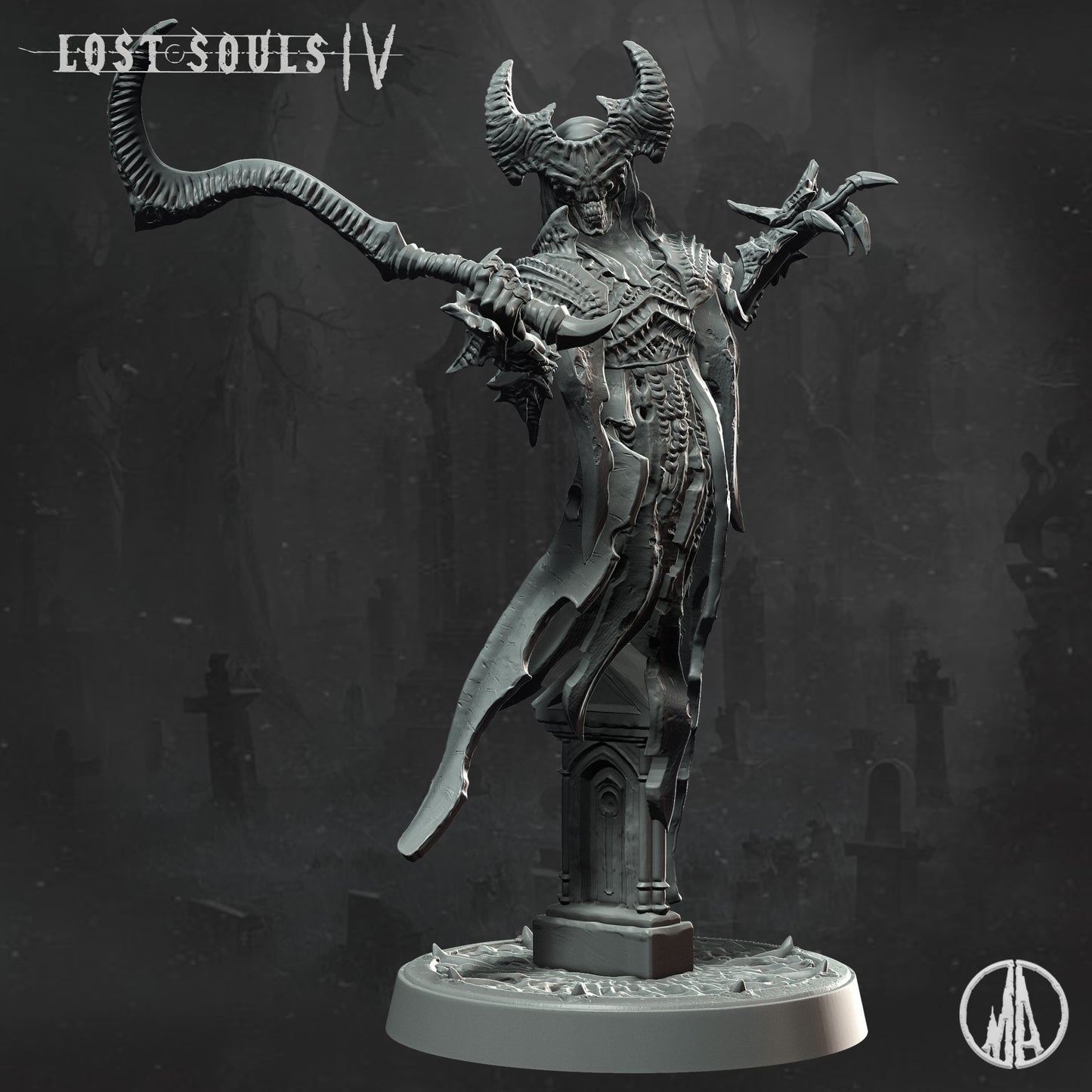 Monolith Arts - Lost Souls IV - Haunting Specter #3 - DnD/TTRPG Figure/Miniature