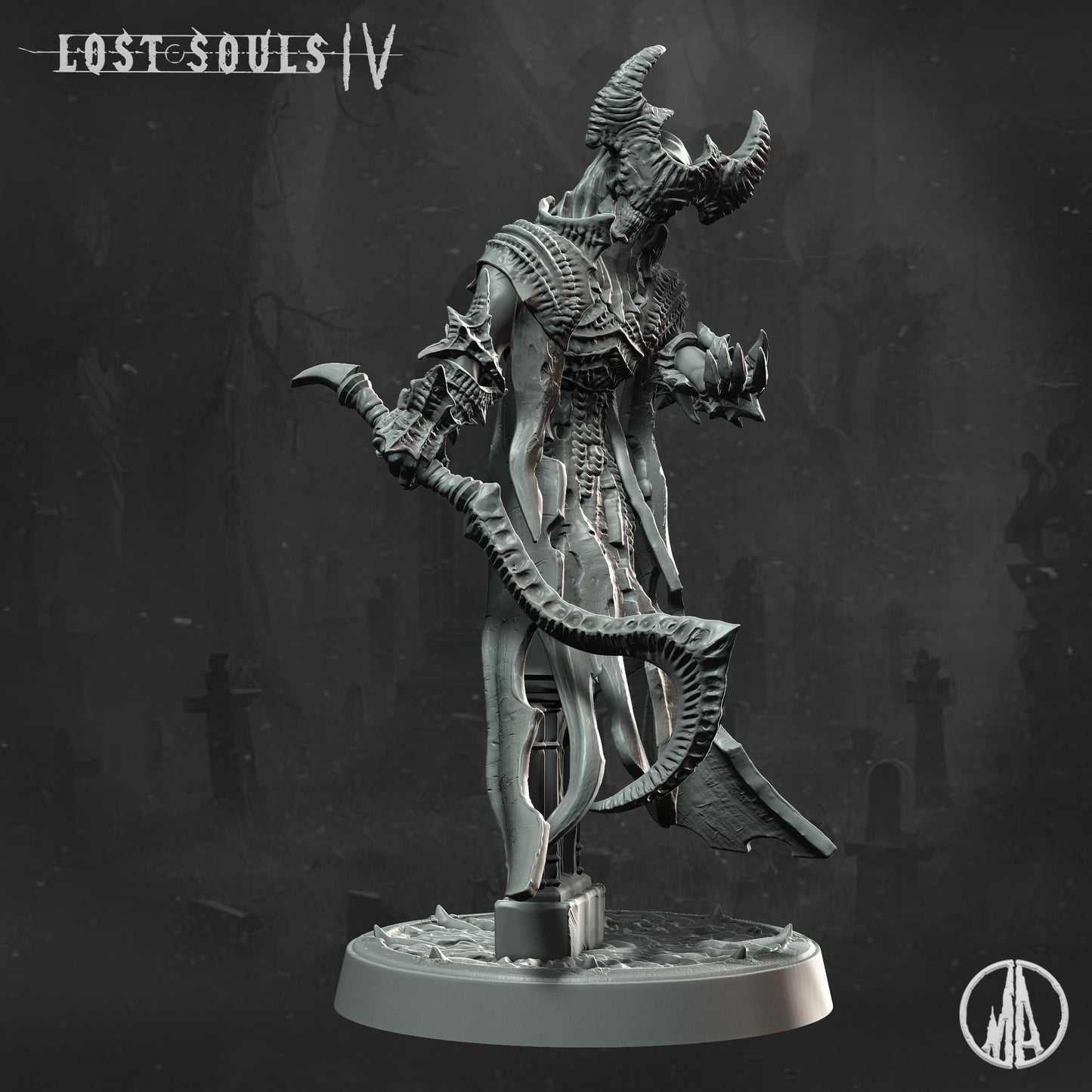 Monolith Arts - Lost Souls IV - Haunting Specter #4 - DnD/TTRPG Figure/Miniature