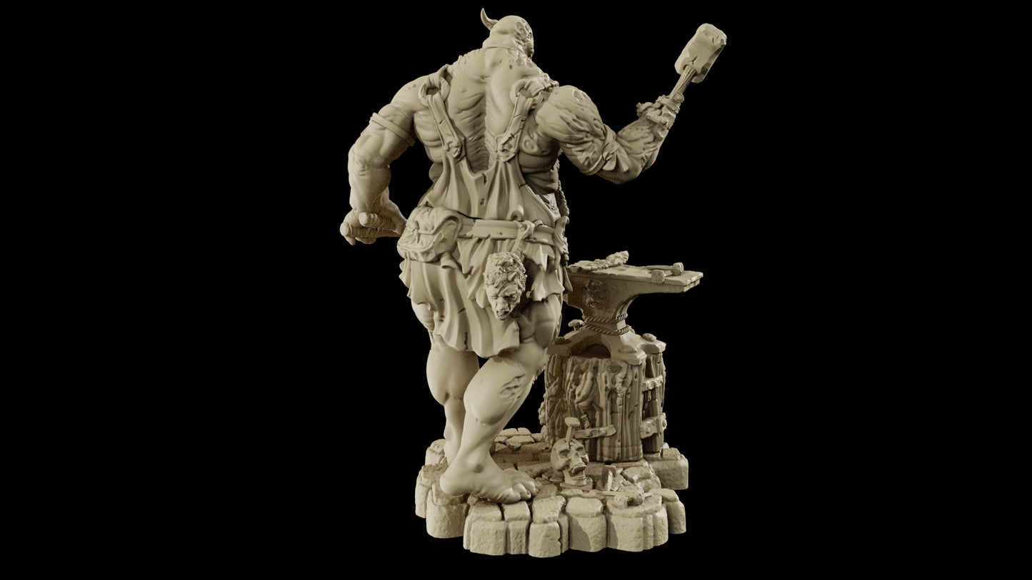 Bemazz Miniatures - Unstoppable Horde - Ogre Blackmith - DnD/TTRPG Figure/Miniature