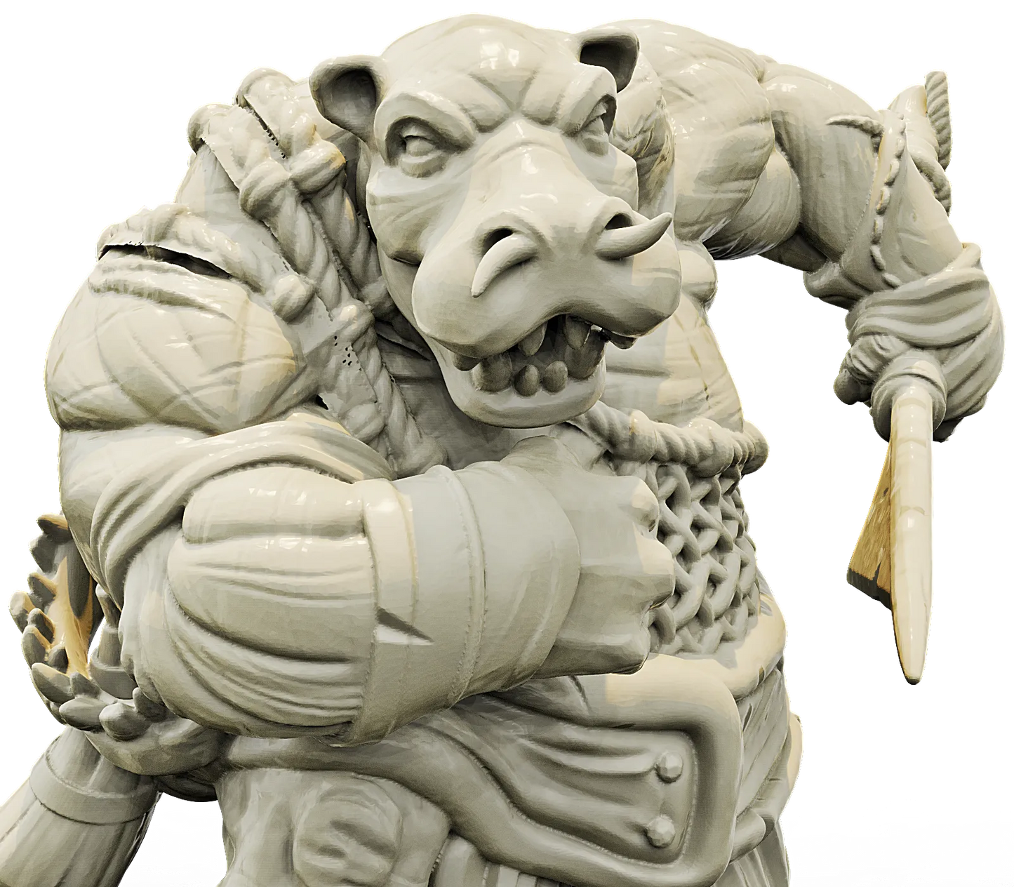 Brayan Nafarrate - Bestiary #4 - Giff #1 - DnD/TTRPG Figure/Miniature