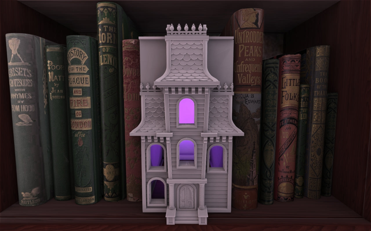 Crosslances - Book Nook/Shelf Insert - Horror House