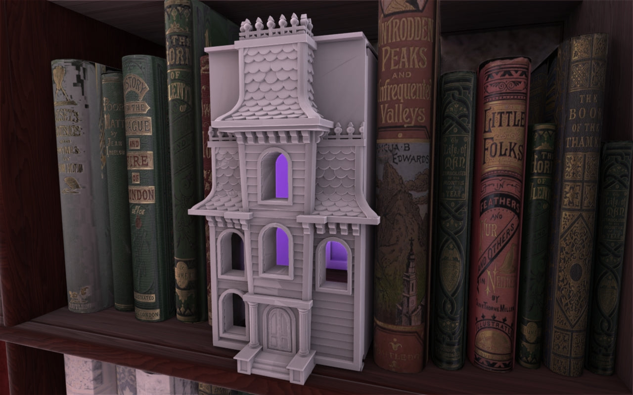 Crosslances - Book Nook/Shelf Insert - Horror House