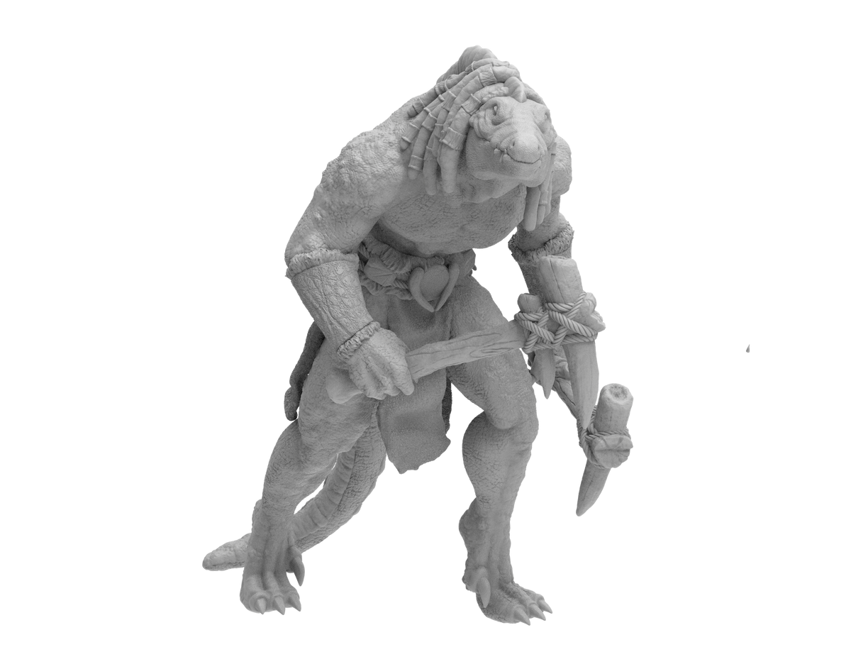 Skadi Studios - The Island - Lizardmen #1 - DnD/TTRPG Figure/Miniature