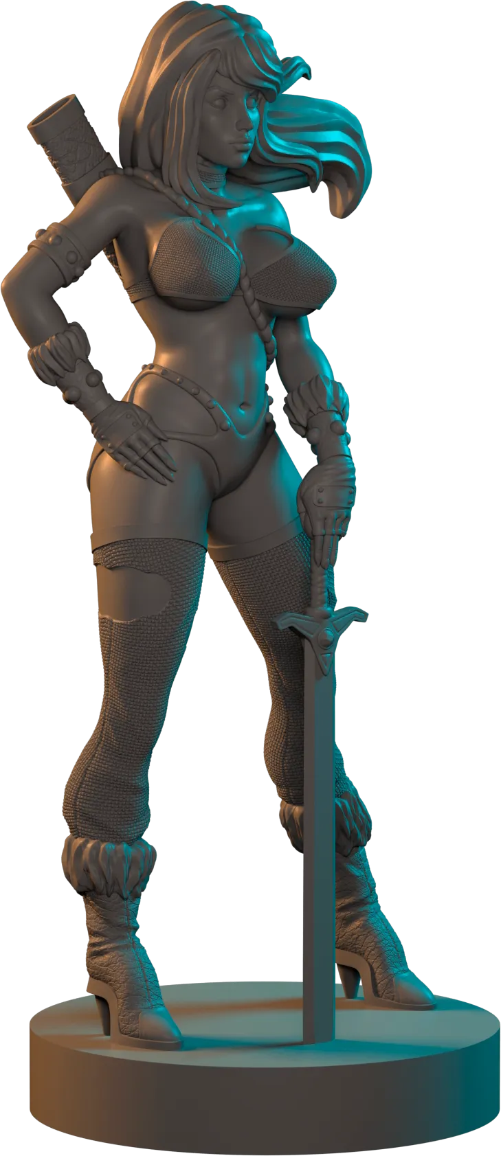 Clover Leaves - Fighter Girl #3 - Hura - 75mm Pin Up/Figure/Model/Diorama
