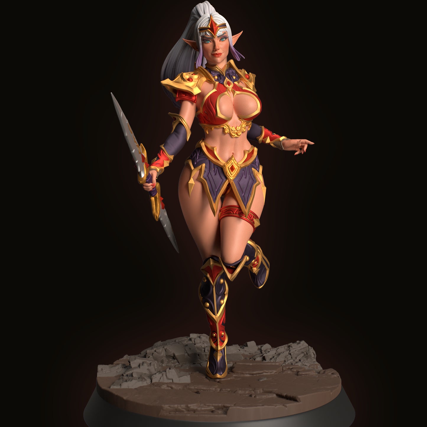 HoldMyMiniatures - Ice Bound Temptress #1 - 75mm Pin Up/Figure/Model/Diorama