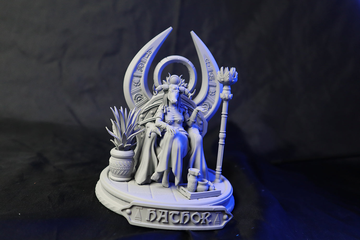 Mojibake - Lore of the Nile - Hathor, Goddess of Motherhood - 120mm Pin Up/Figure/Model/Diorama - Helios3DPrinting