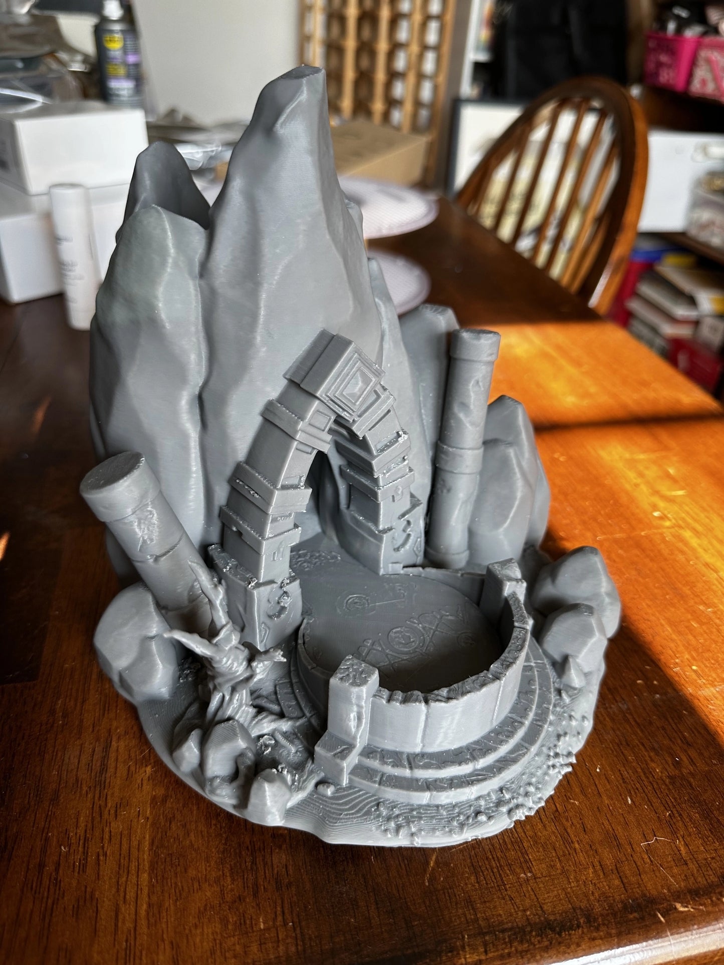Possibly Cool Dice Tower - Rock - DnD/TTRPG/Roleplaying/Wargames