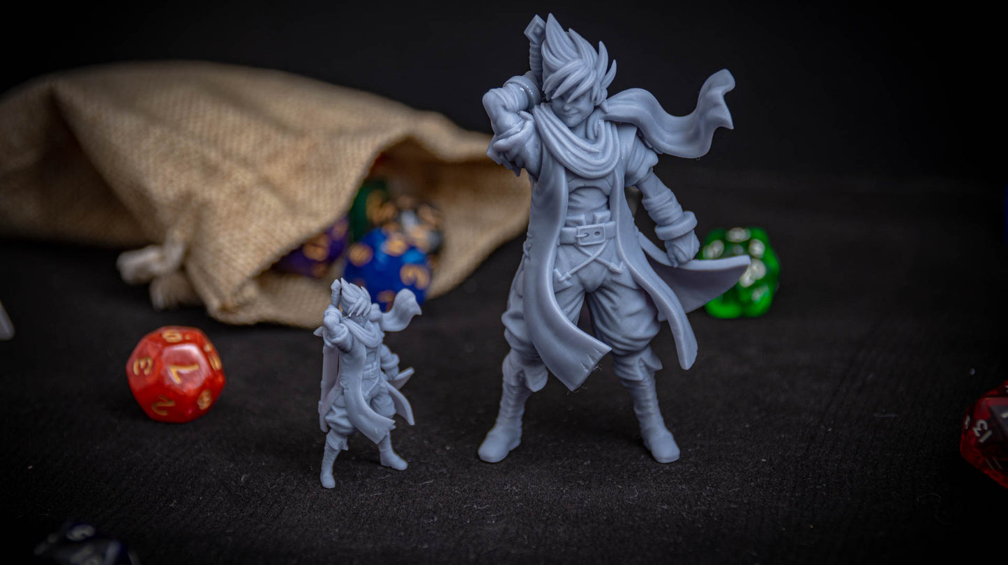 Lance Wilkinson - Fire Quest - Hero - 32/100mm DnD/TTRPG Figure/Miniature