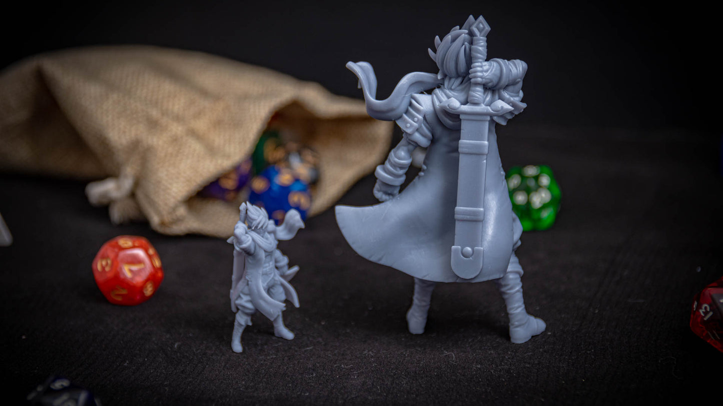 Lance Wilkinson - Fire Quest - Hero - 32/100mm DnD/TTRPG Figure/Miniature
