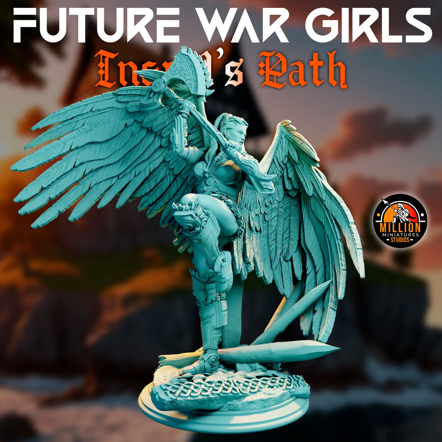 Million Miniatures - Future War Girls - Ingrid Ravenson #4 - 75mm Pin Up/Figure/Model/Diorama