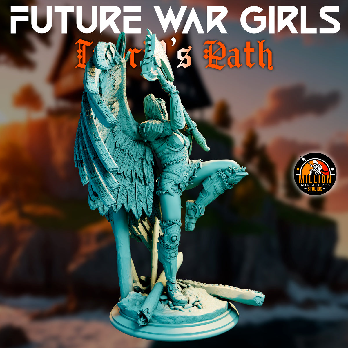 Million Miniatures - Future War Girls - Ingrid Ravenson #4 - 75mm Pin Up/Figure/Model/Diorama