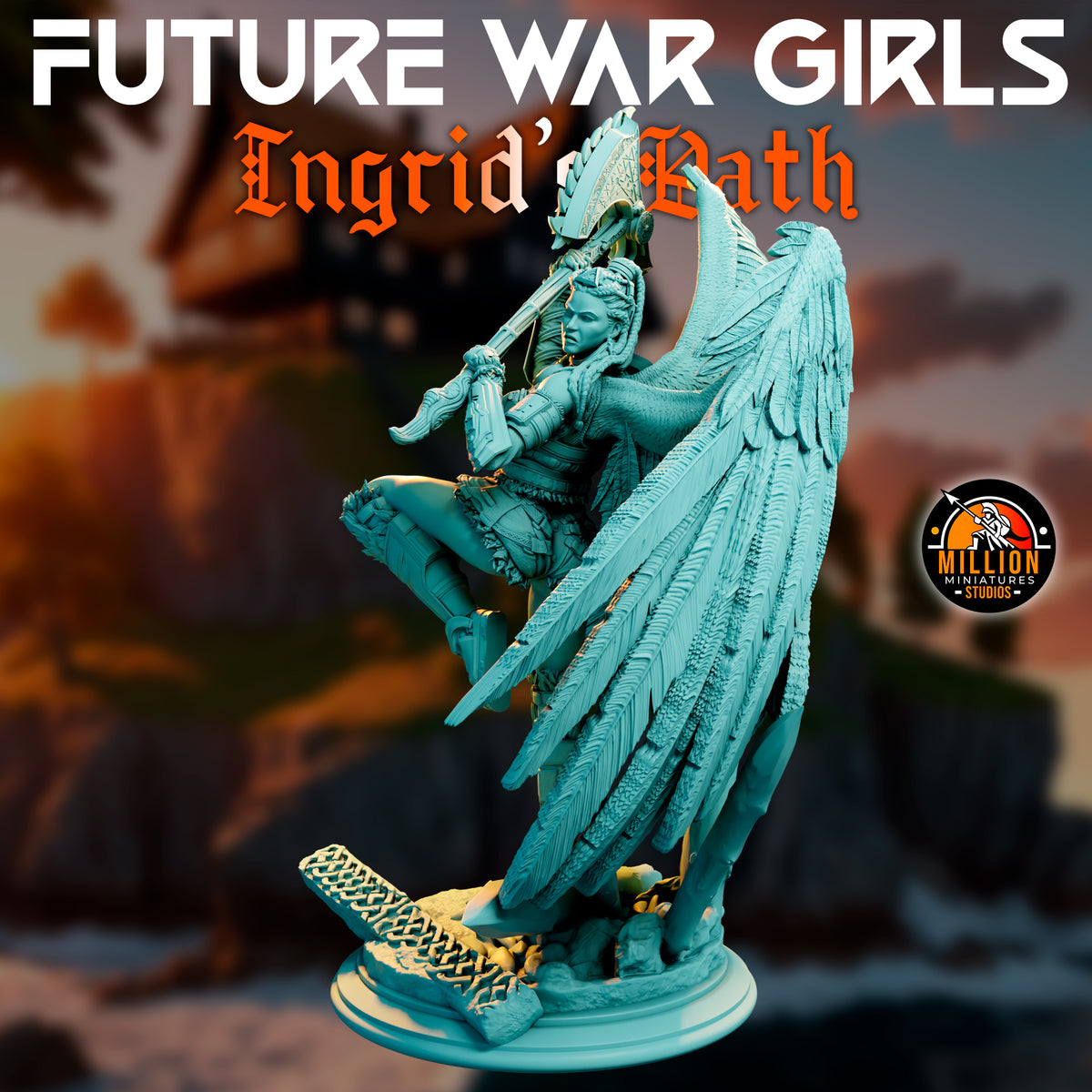 Million Miniatures - Future War Girls - Ingrid Ravenson #4 - 75mm Pin Up/Figure/Model/Diorama