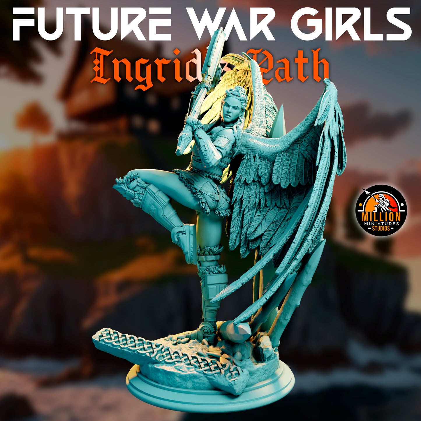 Million Miniatures - Future War Girls - Ingrid Ravenson #4 - 75mm Pin Up/Figure/Model/Diorama