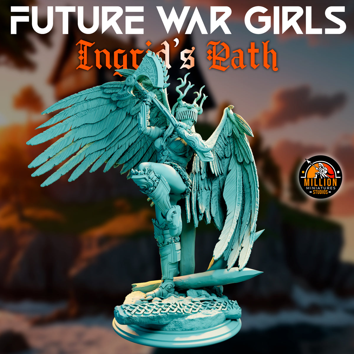 Million Miniatures - Future War Girls - Ingrid Ravenson #5 - 75mm Pin Up/Figure/Model/Diorama