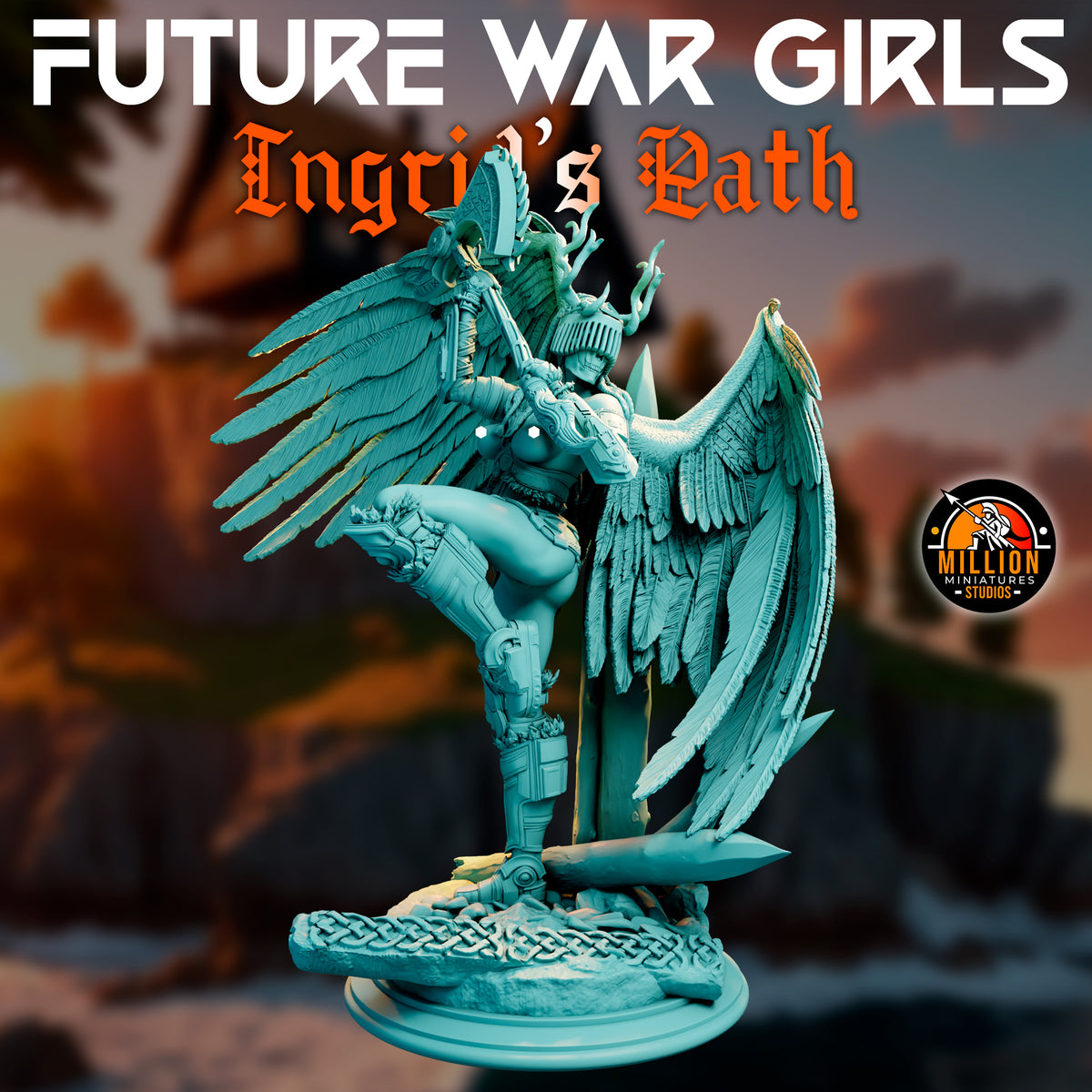 Million Miniatures - Future War Girls - Ingrid Ravenson #5 - 75mm Pin Up/Figure/Model/Diorama