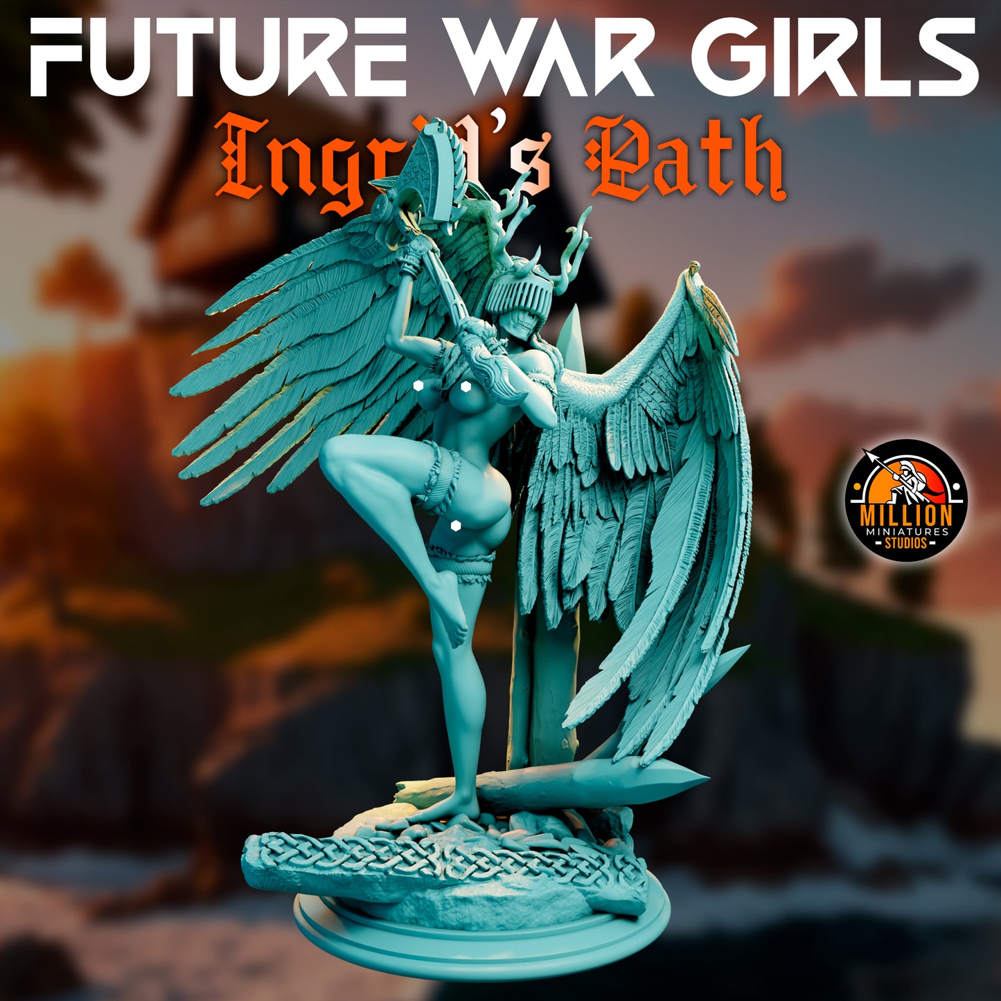 Million Miniatures - Future War Girls - Ingrid Ravenson #5 - 75mm Pin Up/Figure/Model/Diorama