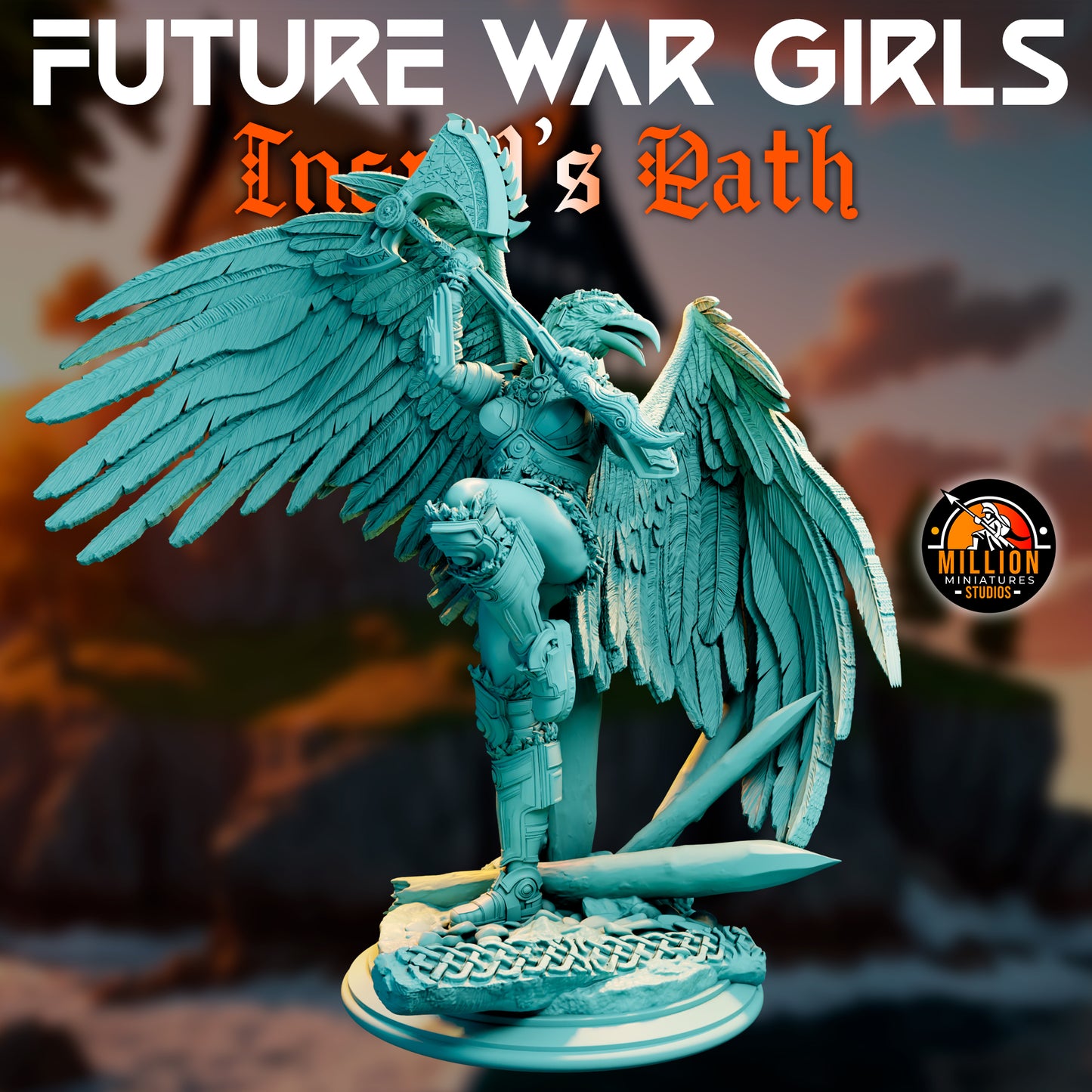 Million Miniatures - Future War Girls - Ingrid Ravenson #6 - 75mm Pin Up/Figure/Model/Diorama