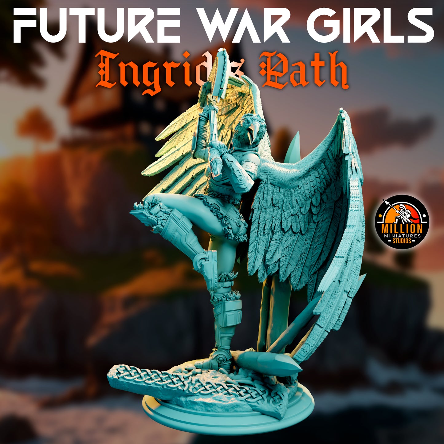 Million Miniatures - Future War Girls - Ingrid Ravenson #6 - 75mm Pin Up/Figure/Model/Diorama