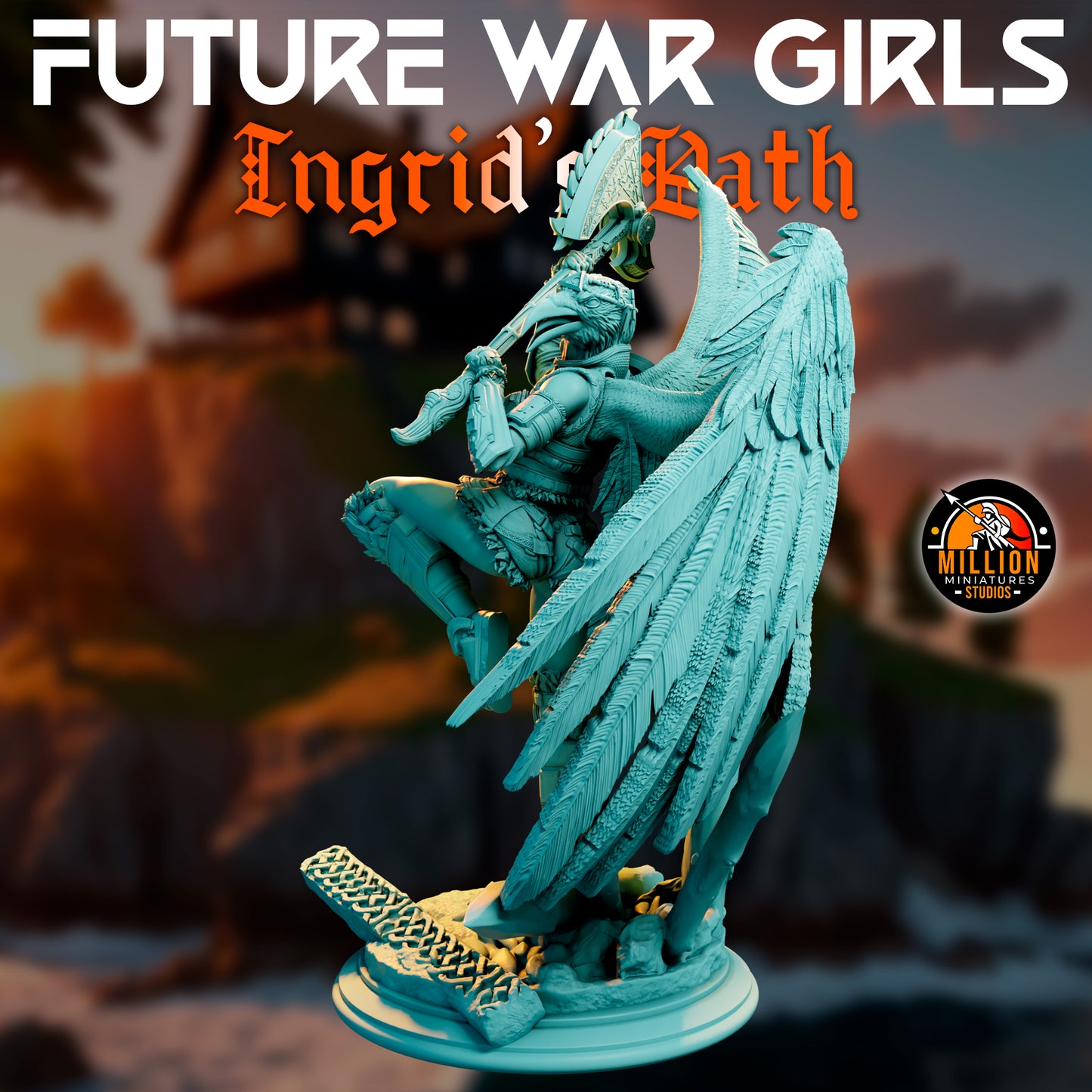 Million Miniatures - Future War Girls - Ingrid Ravenson #6 - 75mm Pin Up/Figure/Model/Diorama