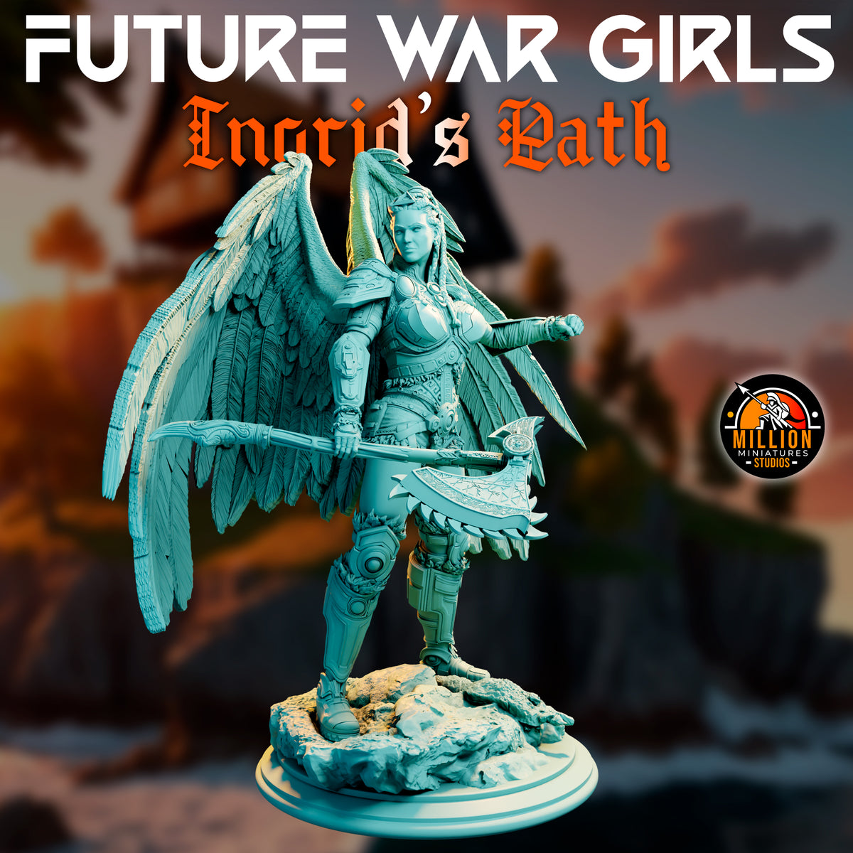 Million Miniatures - Future War Girls - Ingrid Ravenson #1 - 75mm Pin Up/Figure/Model/Diorama