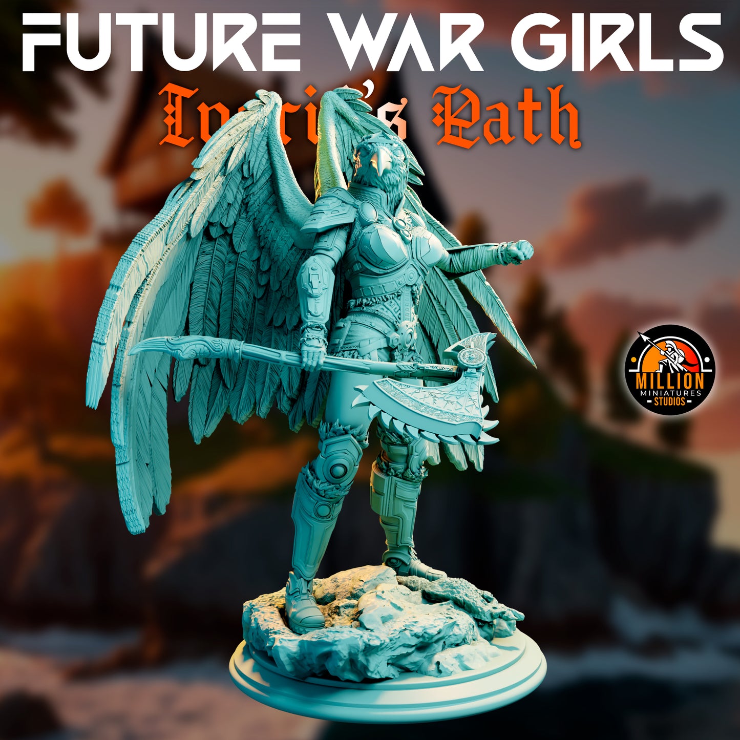 Million Miniatures - Future War Girls - Ingrid Ravenson #3 - 75mm Pin Up/Figure/Model/Diorama