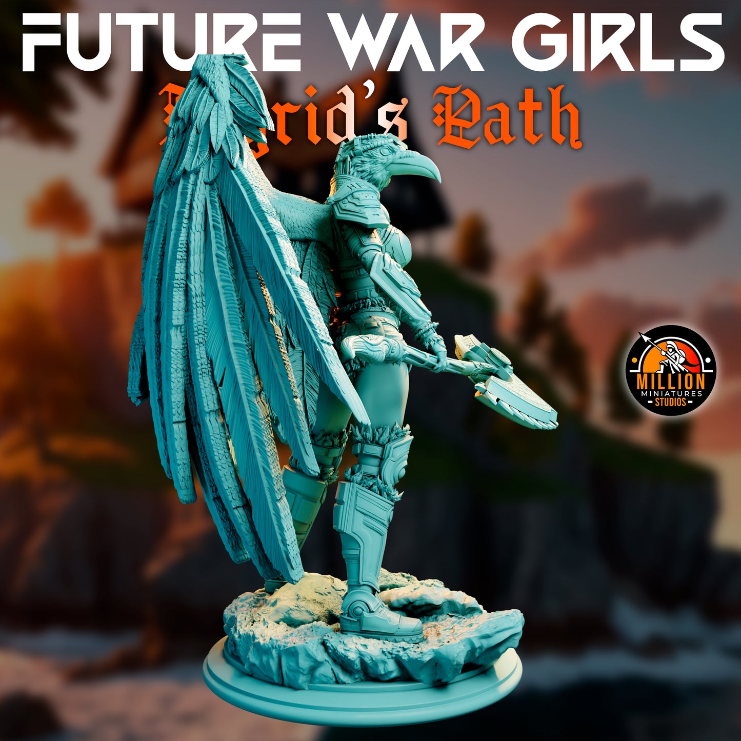 Million Miniatures - Future War Girls - Ingrid Ravenson #3 - 75mm Pin Up/Figure/Model/Diorama