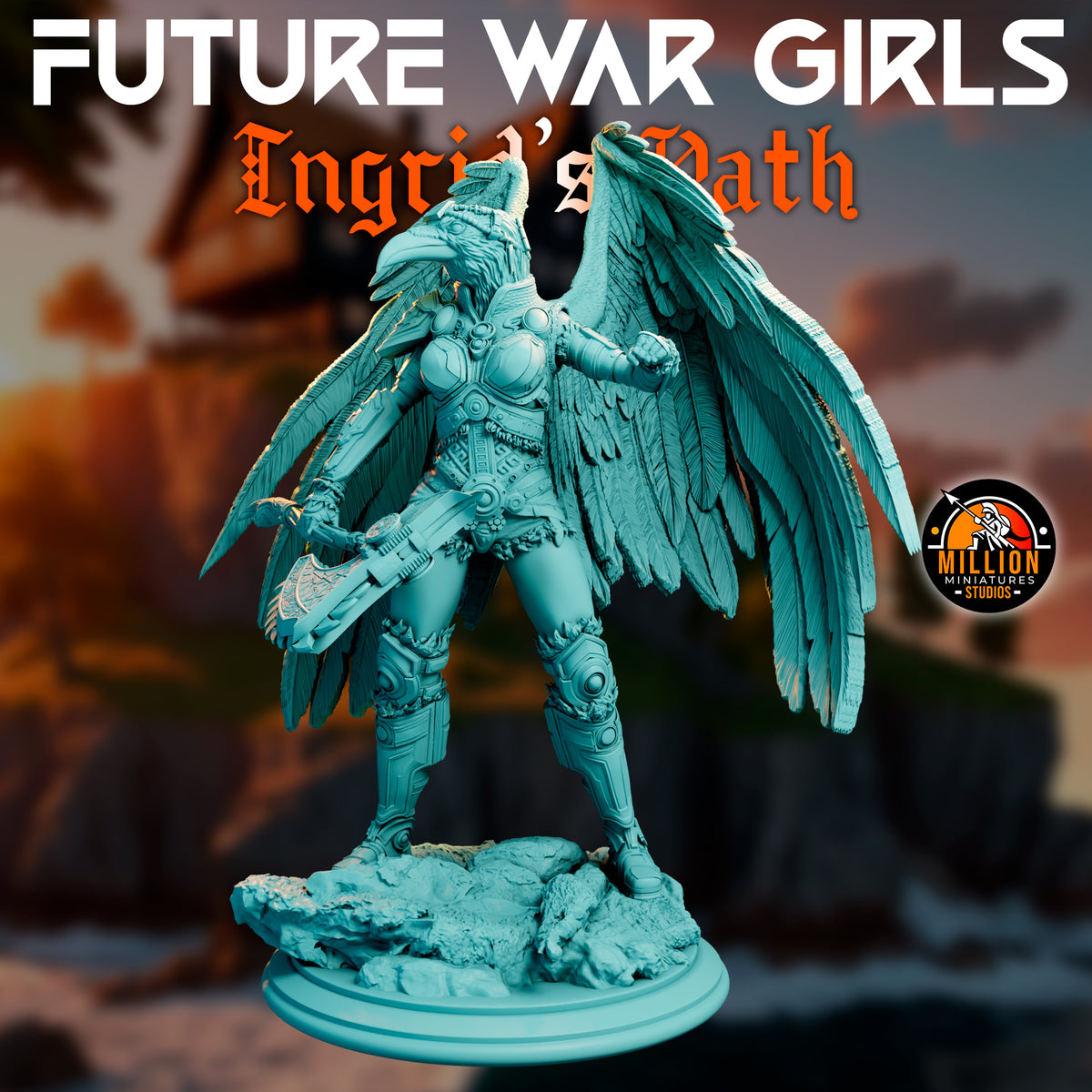 Million Miniatures - Future War Girls - Ingrid Ravenson #3 - 75mm Pin Up/Figure/Model/Diorama