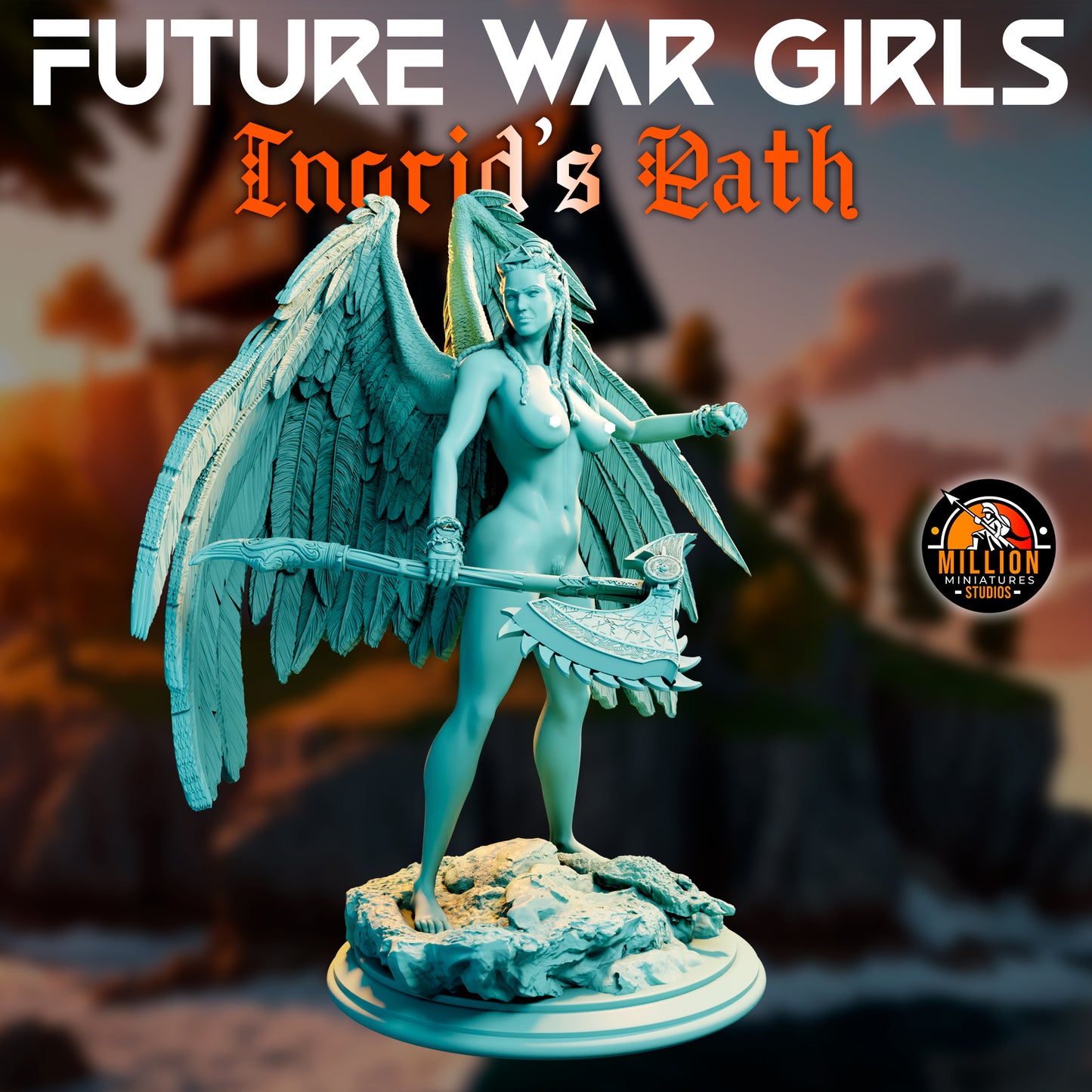Million Miniatures - Future War Girls - Ingrid Ravenson #1 - 75mm Pin Up/Figure/Model/Diorama