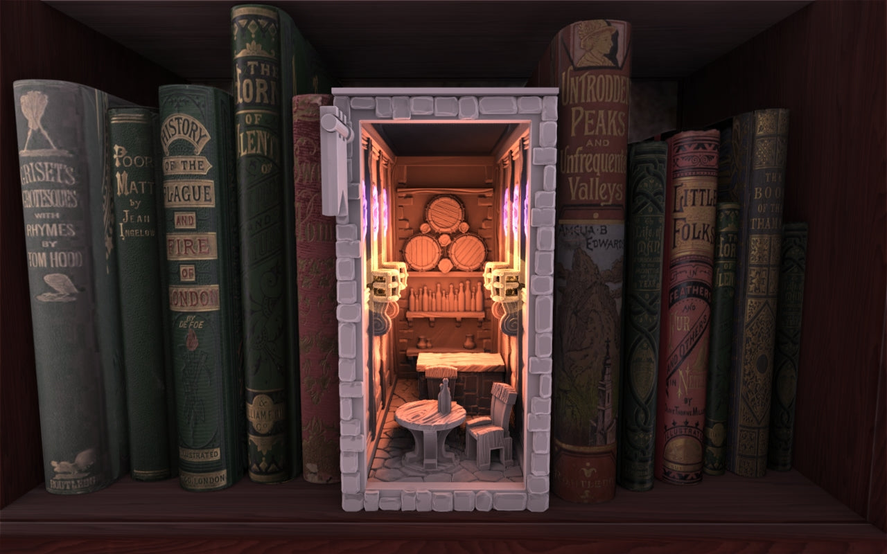 Crosslances - Book Nook/Shelf Insert - Medieval Inn
